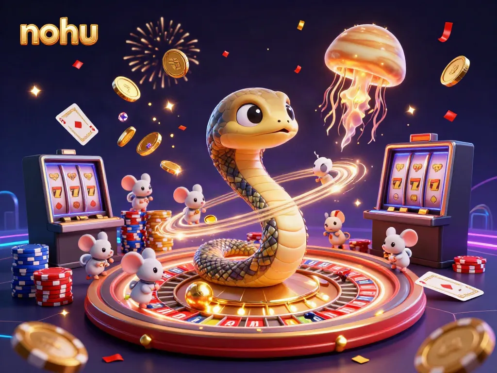 Bet on the thrilling nohu slots with a cosmic roulette wheel and astronaut mice!