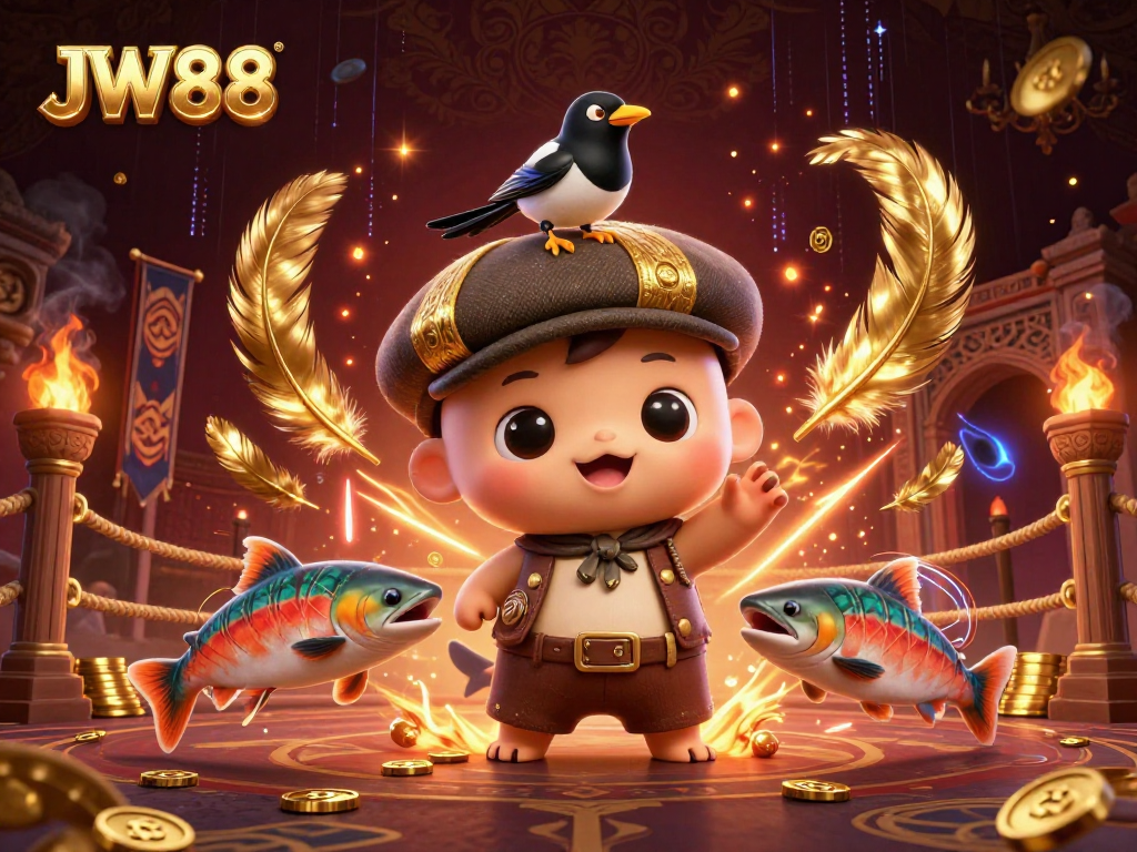 Experience the thrilling world of JW88 with colorful characters and casino action.