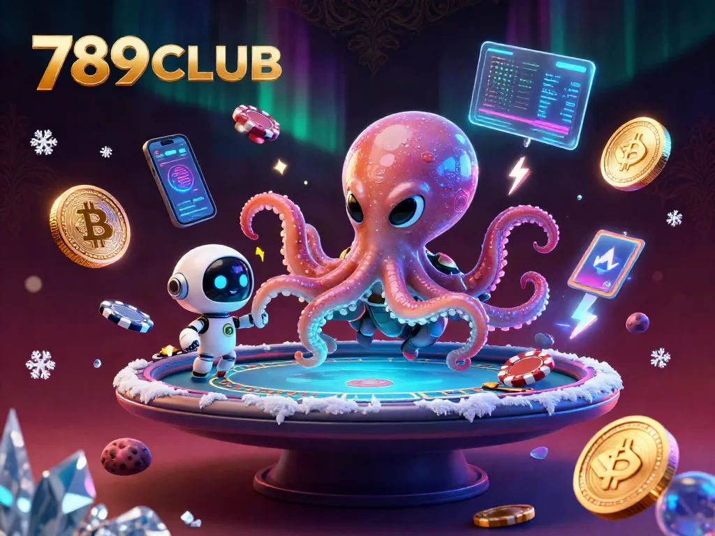 Engage in thrilling gameplay at 789CLUB with a vibrant alien casino scene.