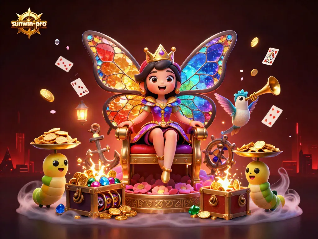 Experience the vibrant world of sunwin-pro with a detailed casino scene showcasing diverse gaming elements.