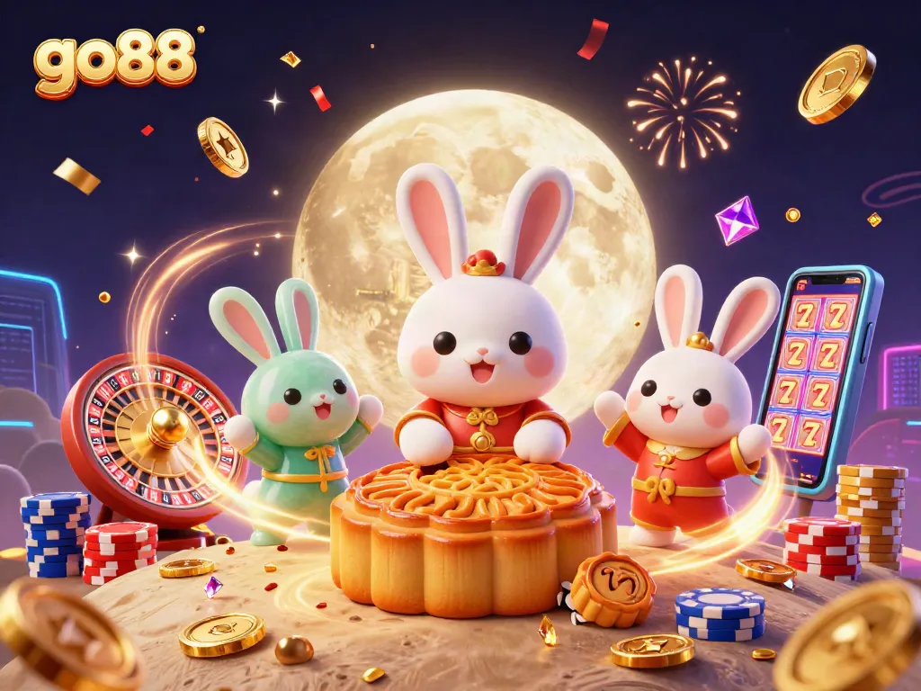 Engage with go88's thrilling casino experience featuring the moon rabbit and exciting game elements.