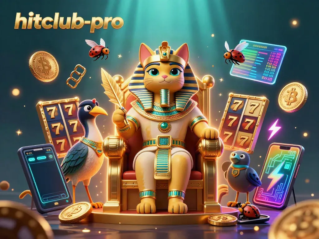Join the hitclub-pro adventure in a vibrant casino scene filled with engaging slot reels.