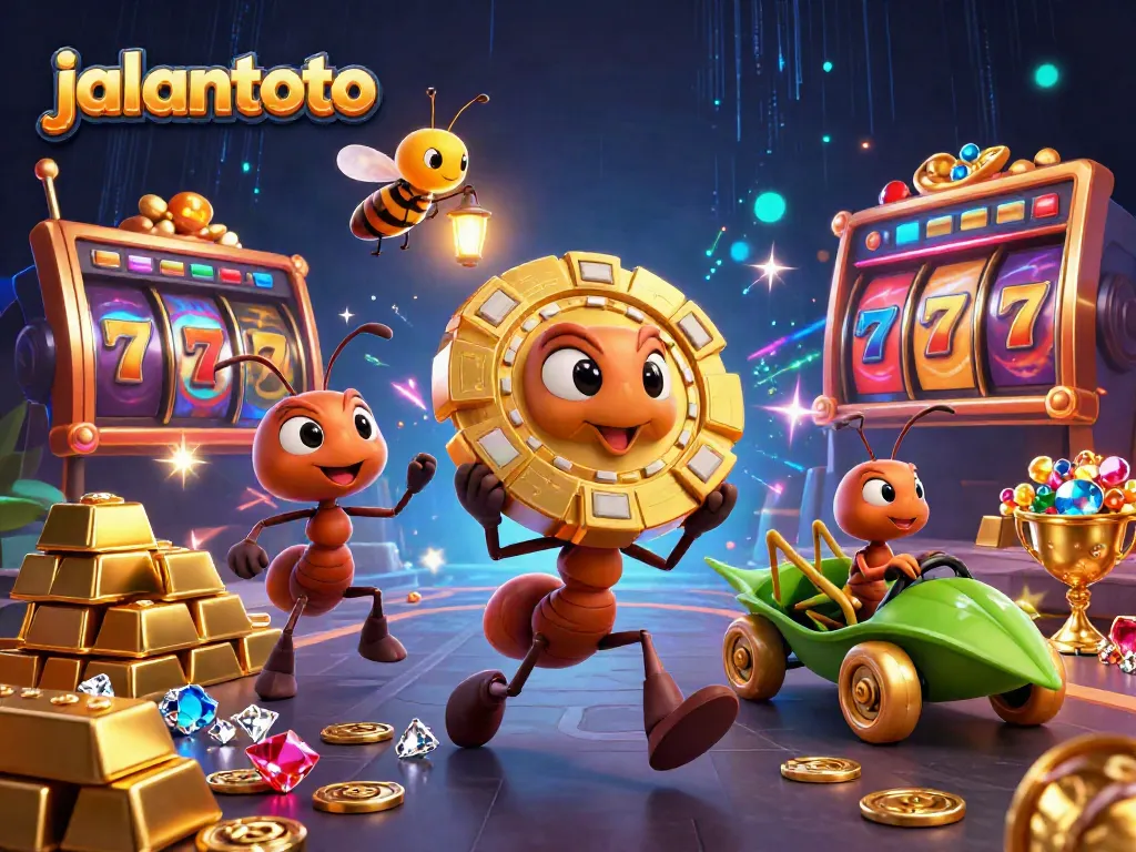 Experience thrilling wins at jalantoto with an adventurous cartoon heist scene full of casino treasures.