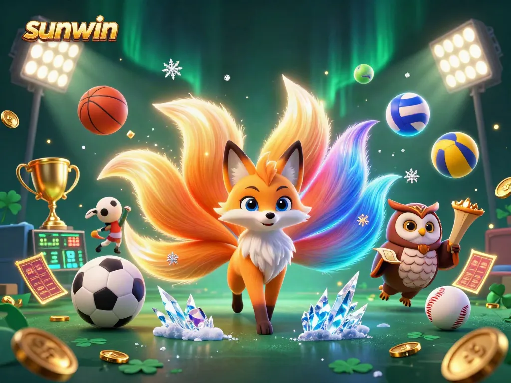 Engage in thrilling gameplay at sunwin with colorful orbs, sports elements, and dynamic characters.