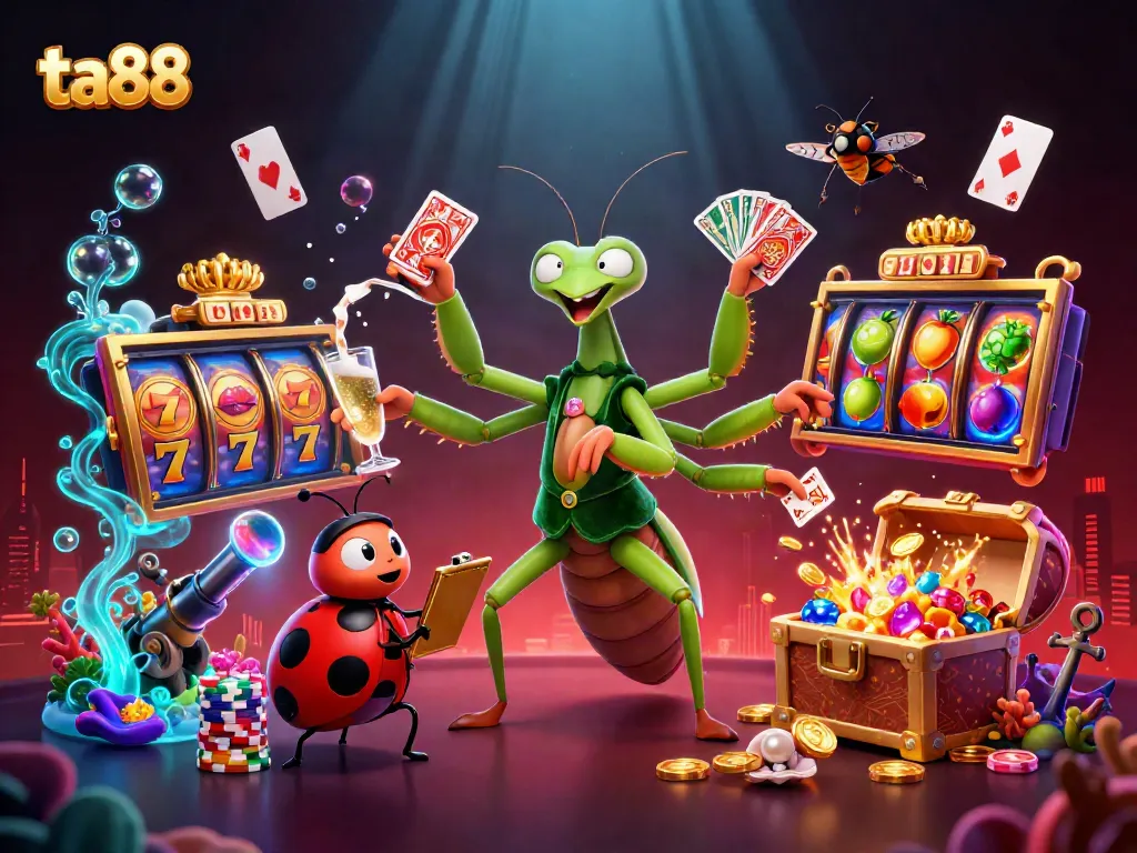 Engage in thrilling gameplay with ta88 at a vibrant online casino featuring exciting slot reels.